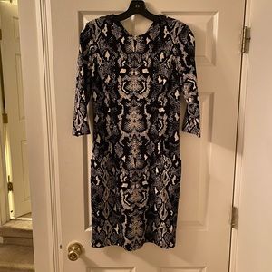 J. McLaughlin size XS snakeskin dress